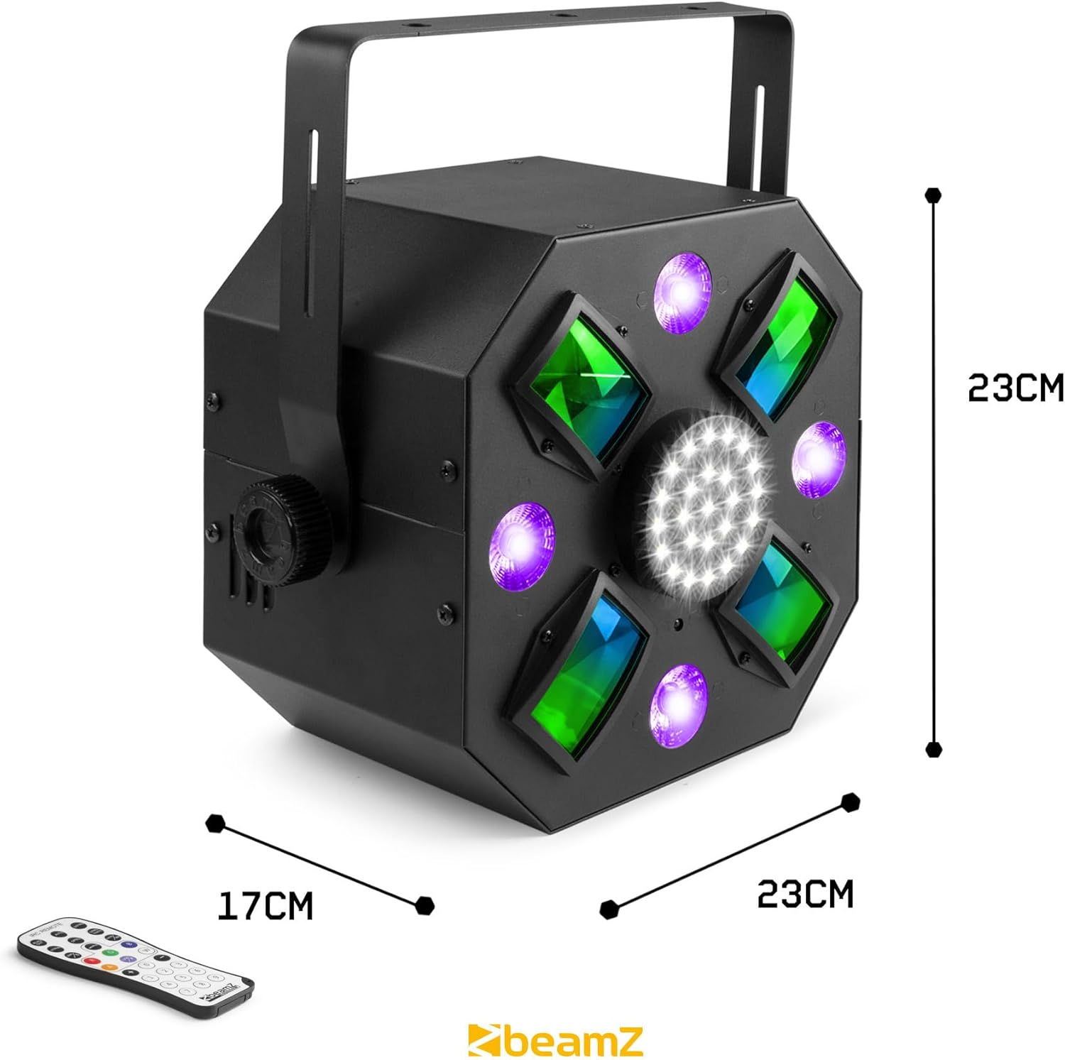 Location - Jeu de Lumière pour Soirée - Effets 3 en 1 - Stroboscope/Derby/Lumière Noire