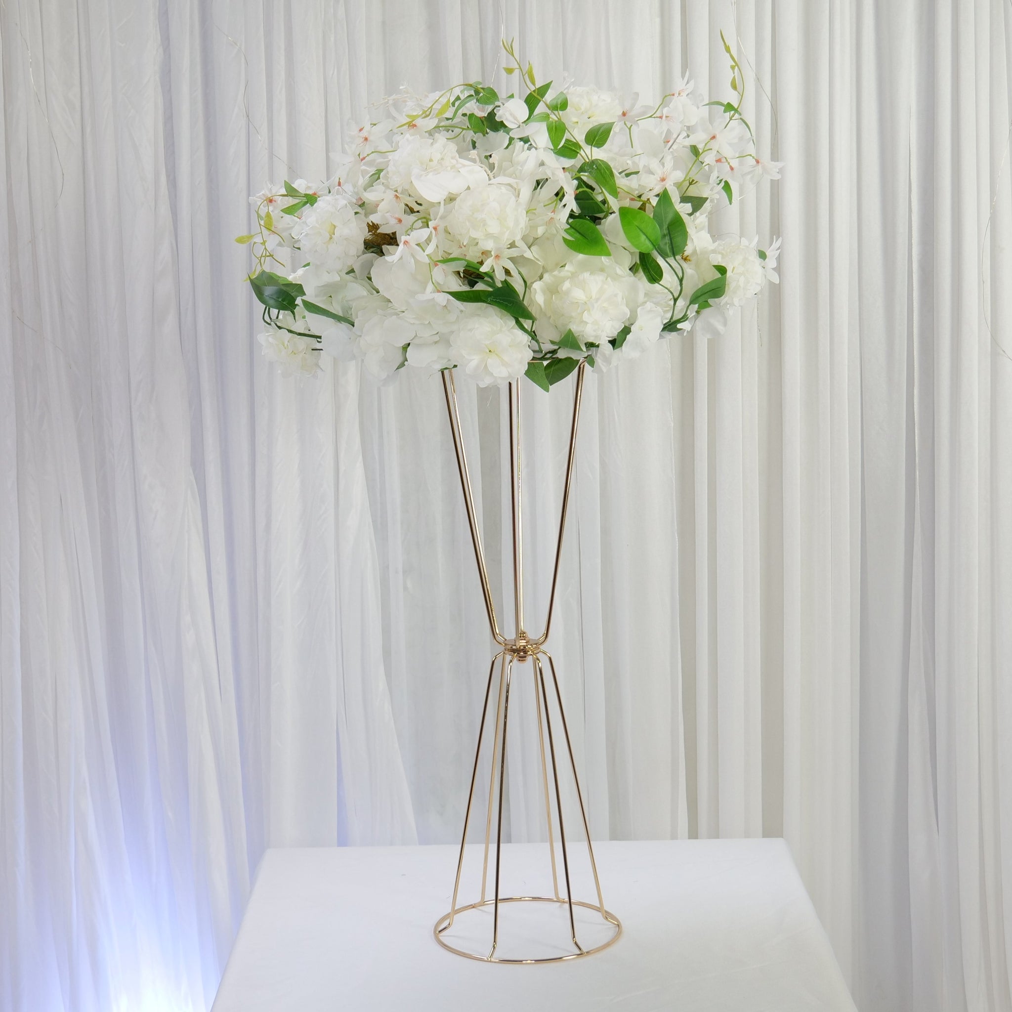 Location - Demi Boule De Fleurs Artificielles Ivoire 40cm