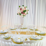 Location - [Table garnie PAP] Table garnie ronde 10 personnes - Valse des Roses