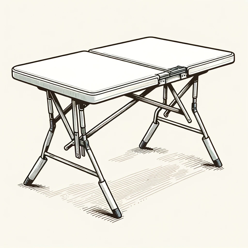 Location - Table rectangulaire pliante 244cm