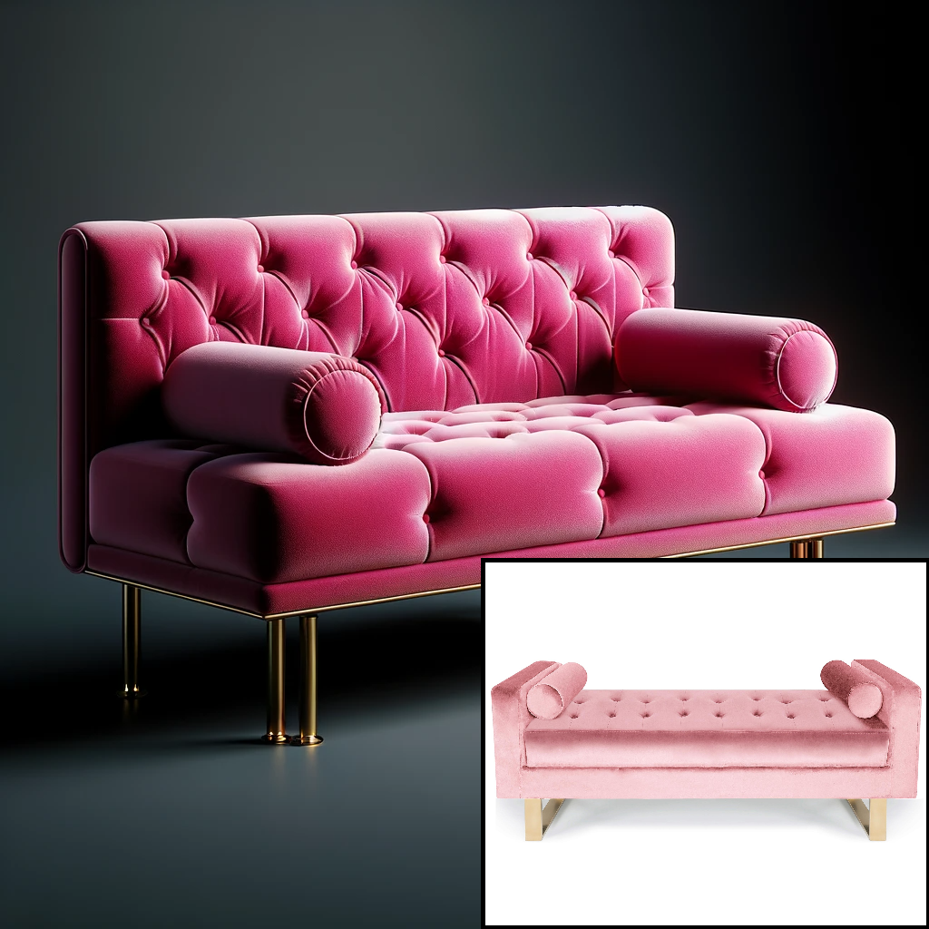 Location - Trône sofa Rose de Riyad