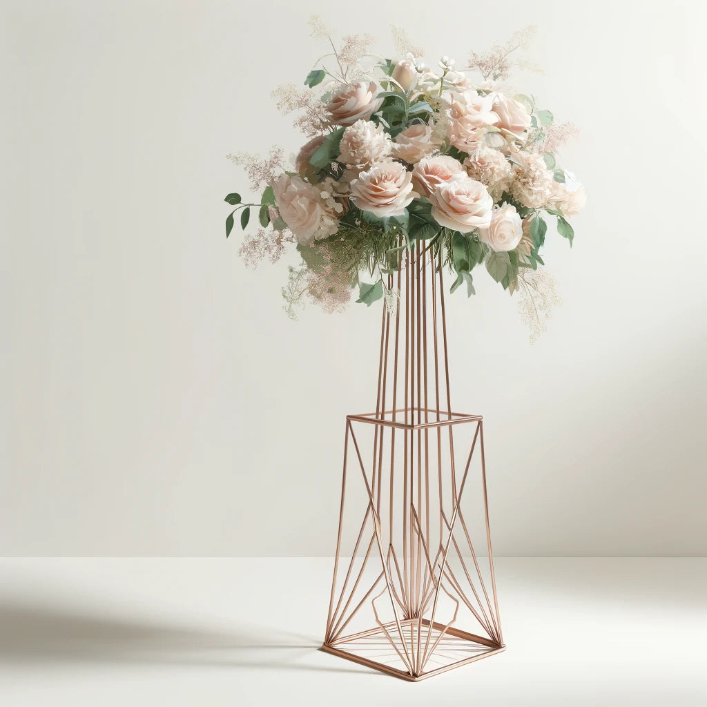 Location - Centre de table Or-rose 100cm