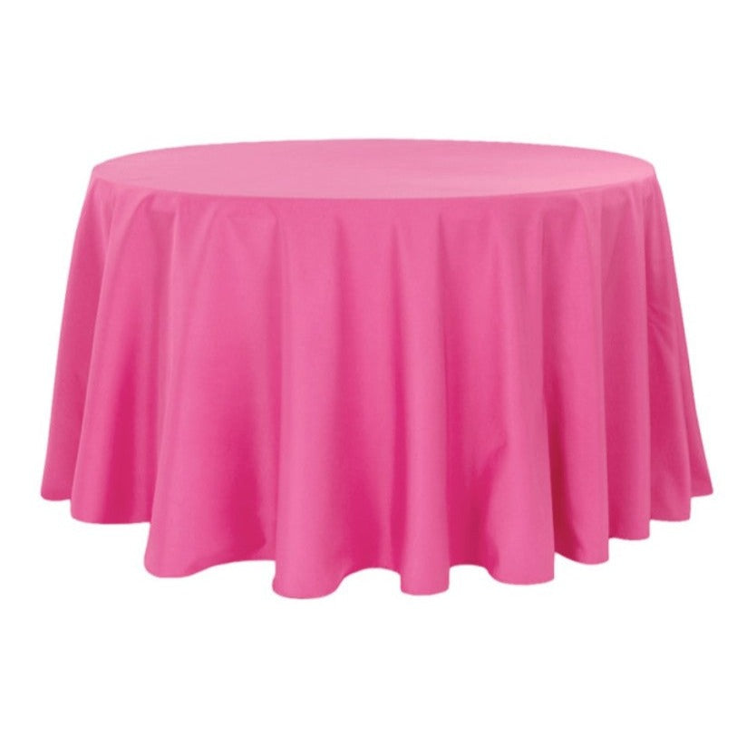 Location - Nappe Table ronde Rose Fushia 280cm