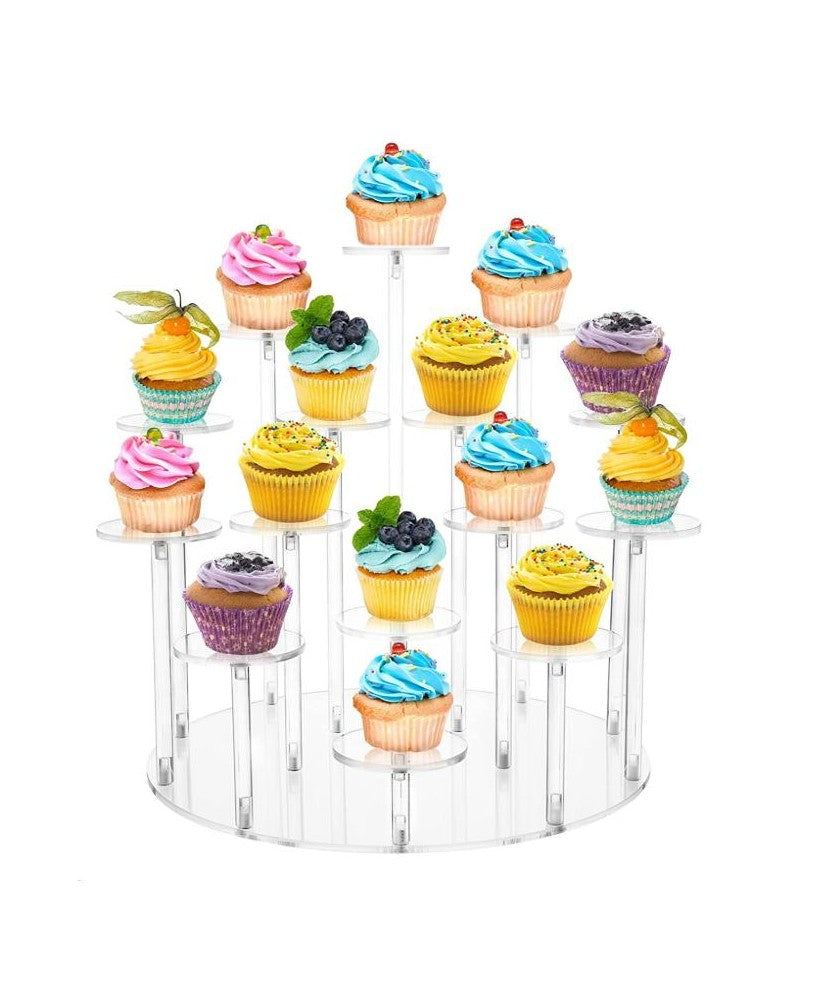 Location - Présentoir acrylique pour cupcake Rehausser buffet 15 pieces