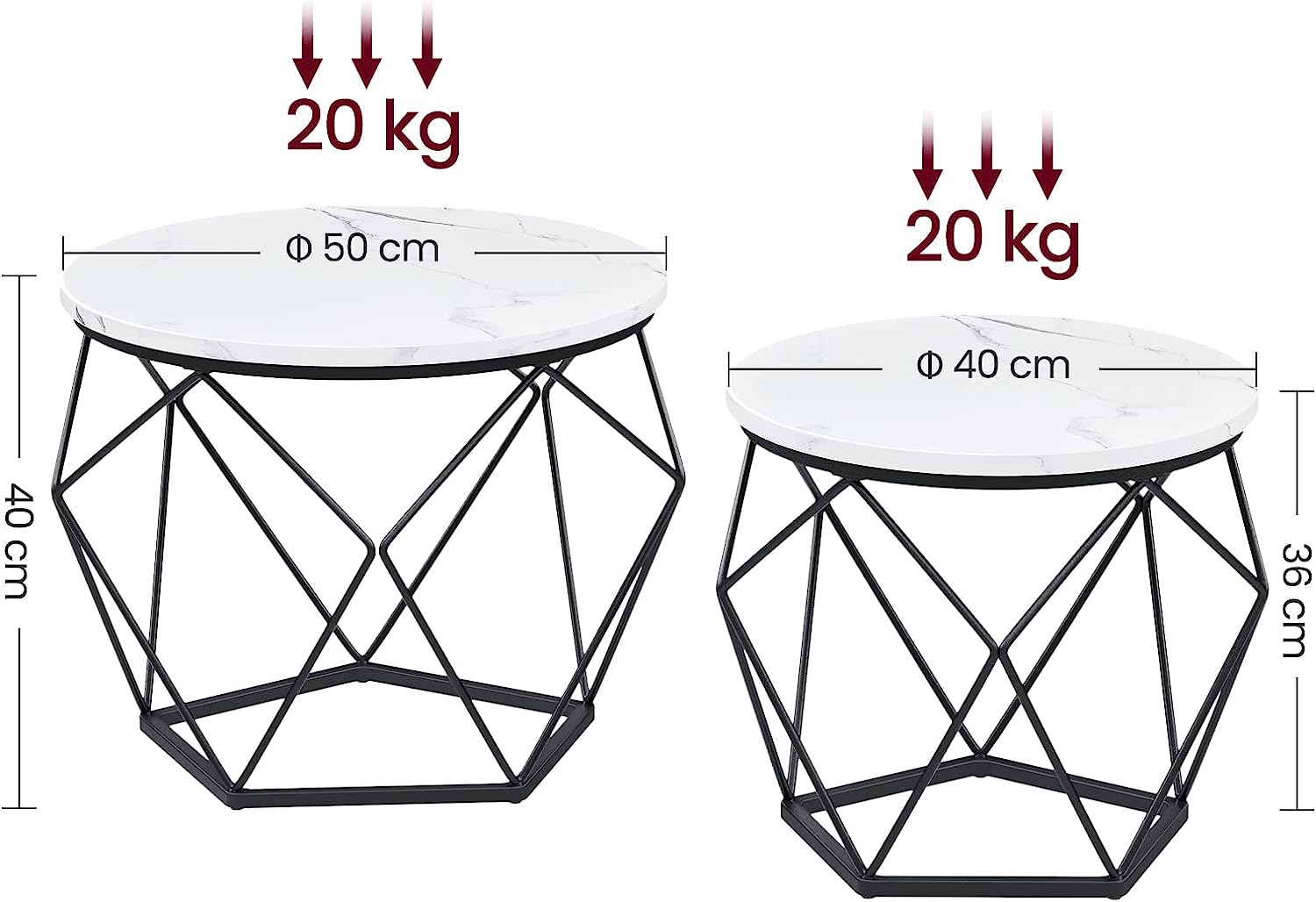 Location - Table basse Marbre Mysteria Duo