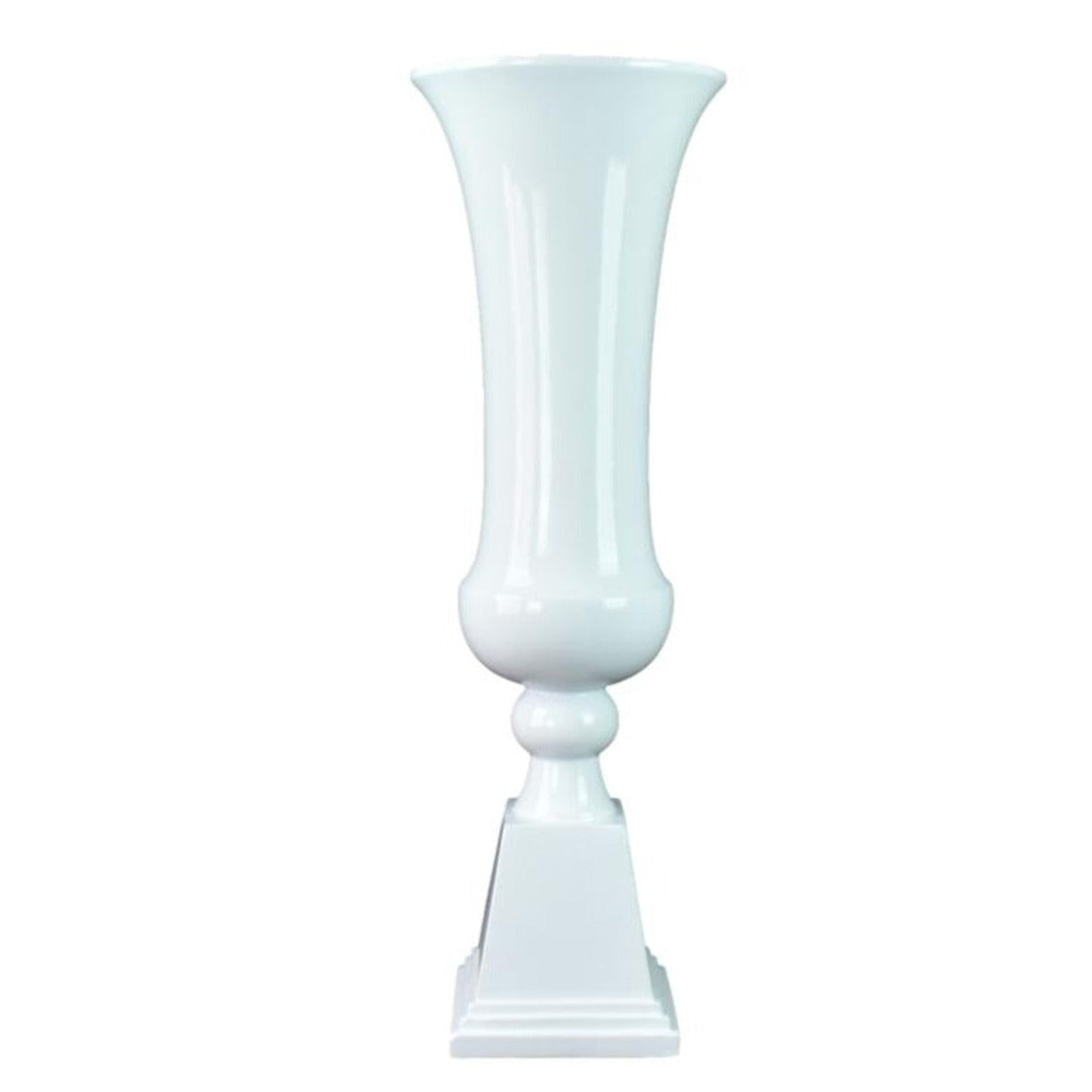 Location - Colonne Vase luxe blanc - 100 cm