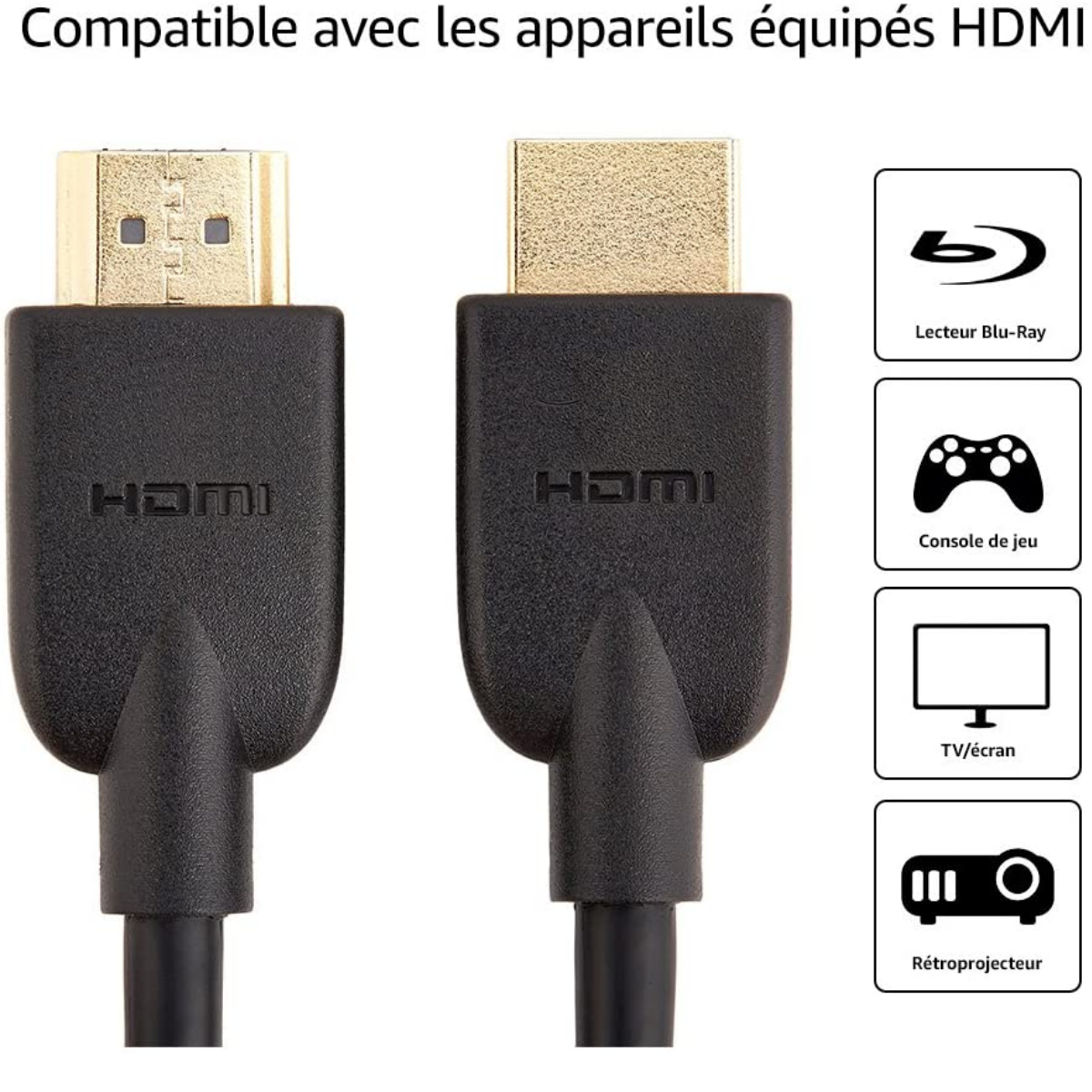 Location - Câble HDMI 2.0 haute vitesse Ultra HD - 1M