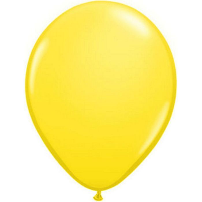 6 Ballons Latex Jaune 11″ (28cm)
