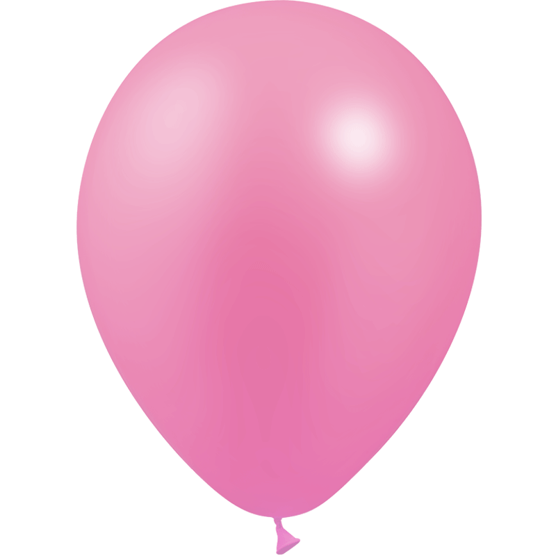 100 Ballons Latex HG95 Métal Rose 25cm