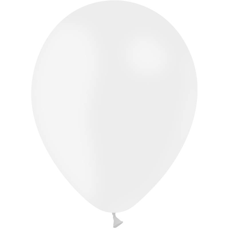 100 Ballons Latex HG95 Blanc 28cm