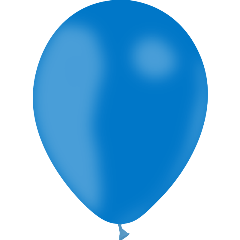 100 Ballons Latex HG112 Standard Bleu Roi 30cm