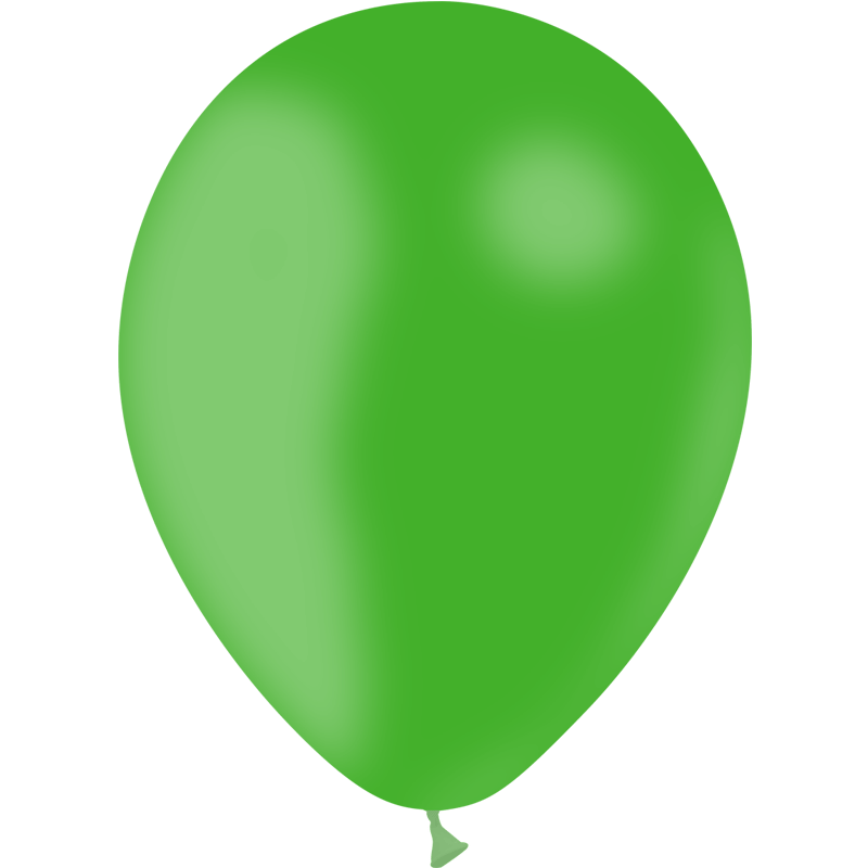 100 Ballons Latex HG95 Vert 28cm