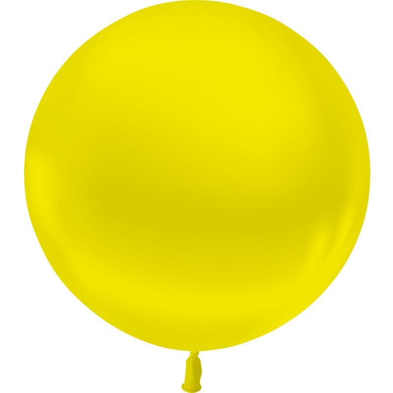 Ballon Latex HG2′ Métal Jaune Citron 55cm