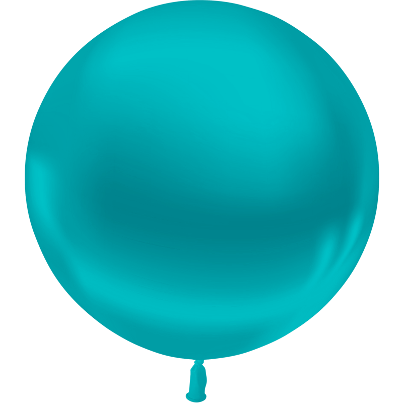 Ballon Latex HG2′ Métal Turquoise 55cm