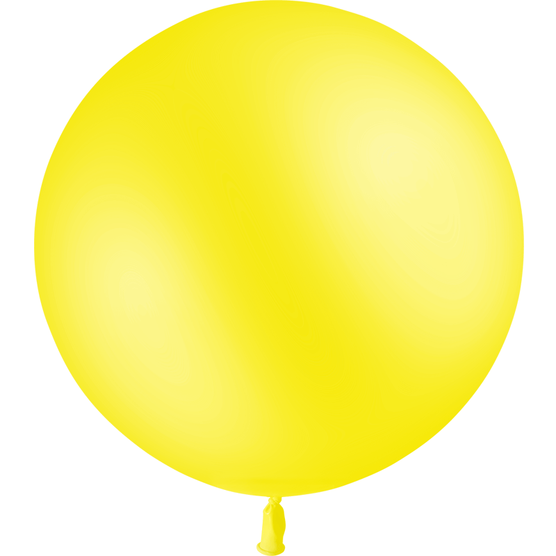 Ballon Latex HG2′ Standard Jaune Citron 24″ - 60cm