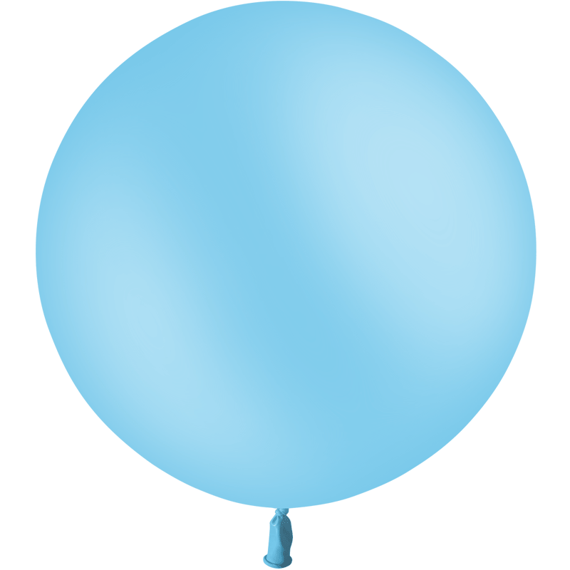 Ballon Latex HG2′ Standard Bleu Ciel 24″ - 60cm