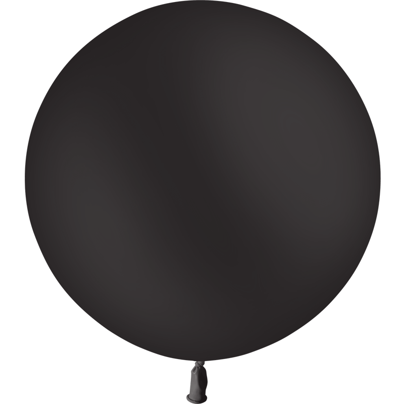 Ballon Latex HG2′ Standard Noir 24″ - 60cm
