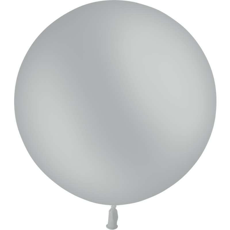 Ballon Latex HG2′ Standard Gris 24″ - 60cm