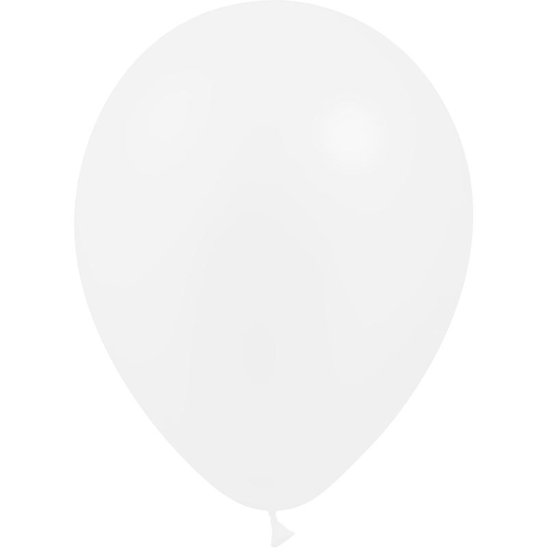 100 Ballons Latex HG45 Cristal Transparent 15cm