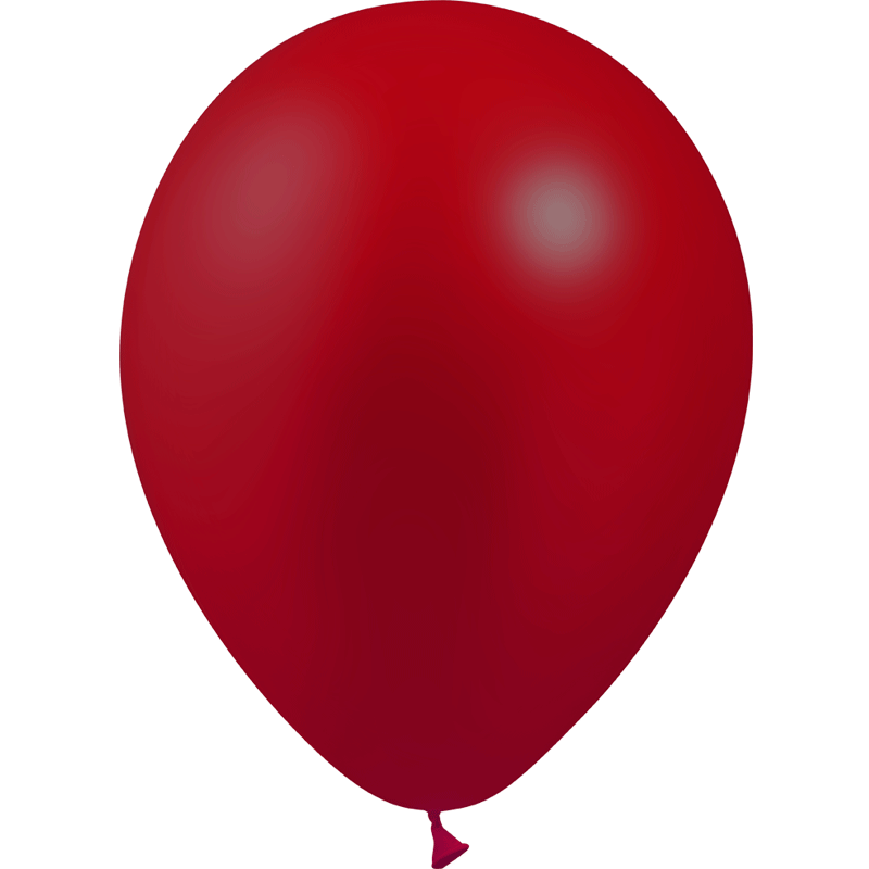 100 Ballons Latex HG112 Cristal Bordeaux 30cm