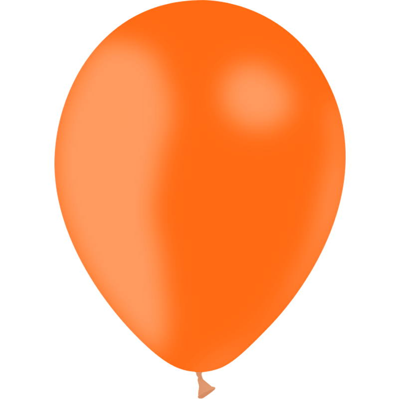 100 Ballons Latex HG112 Standard Orange 30cm