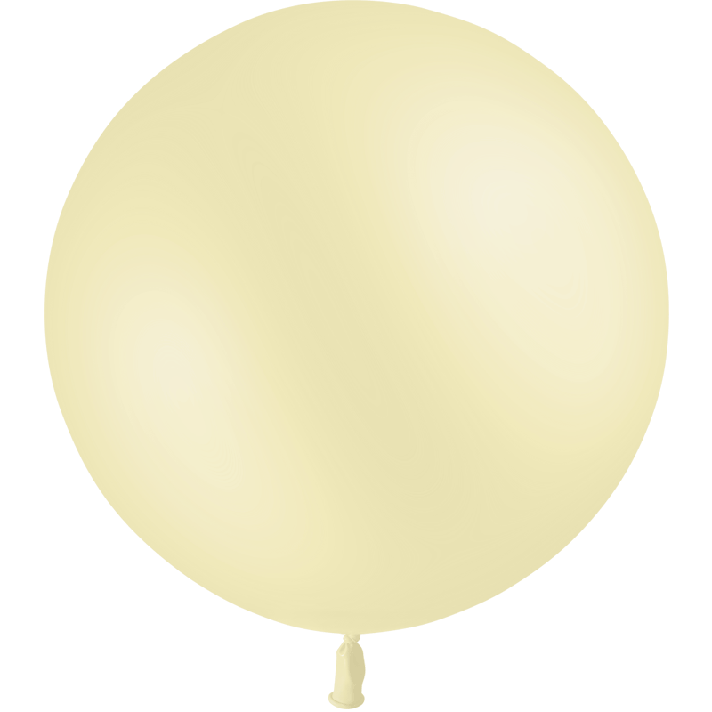 Ballon Latex HG2′ Standard Pastel Jaune 24″ - 60cm