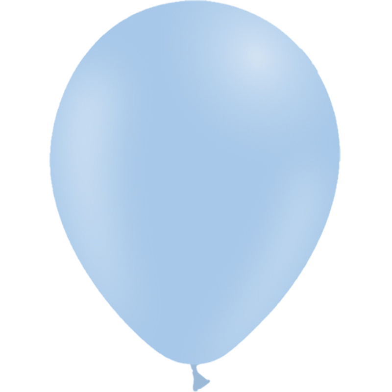 100 Ballons Latex HG112 Pastel Matte Ciel 30cm