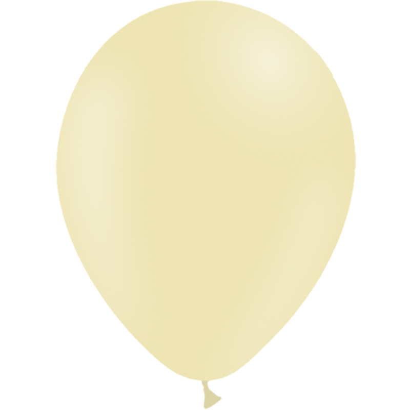 100 Ballons Latex HG112 Pastel Matte Jaune 30cm