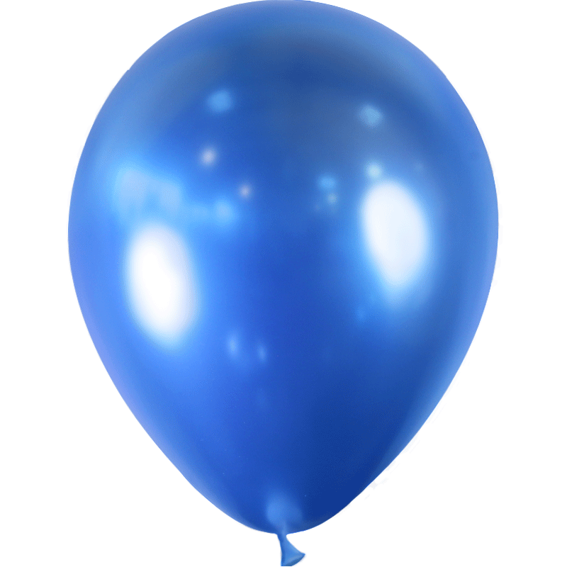 100 Ballons Latex HG45 Bleu Brillant 13cm