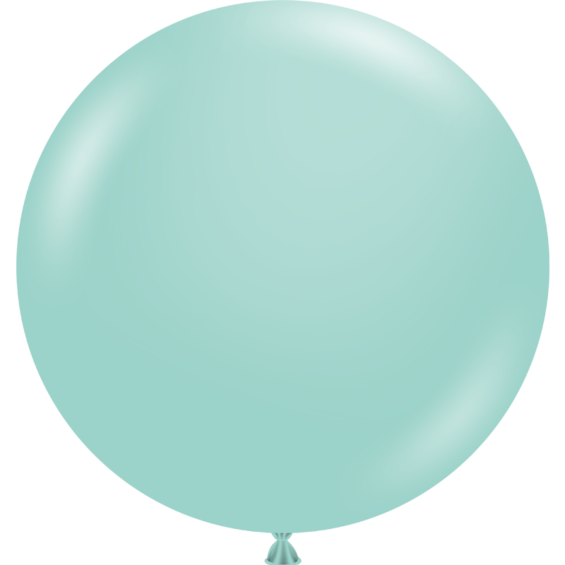 Ballon latex 36″ Vert bleu - 91cm Tuf-Tex