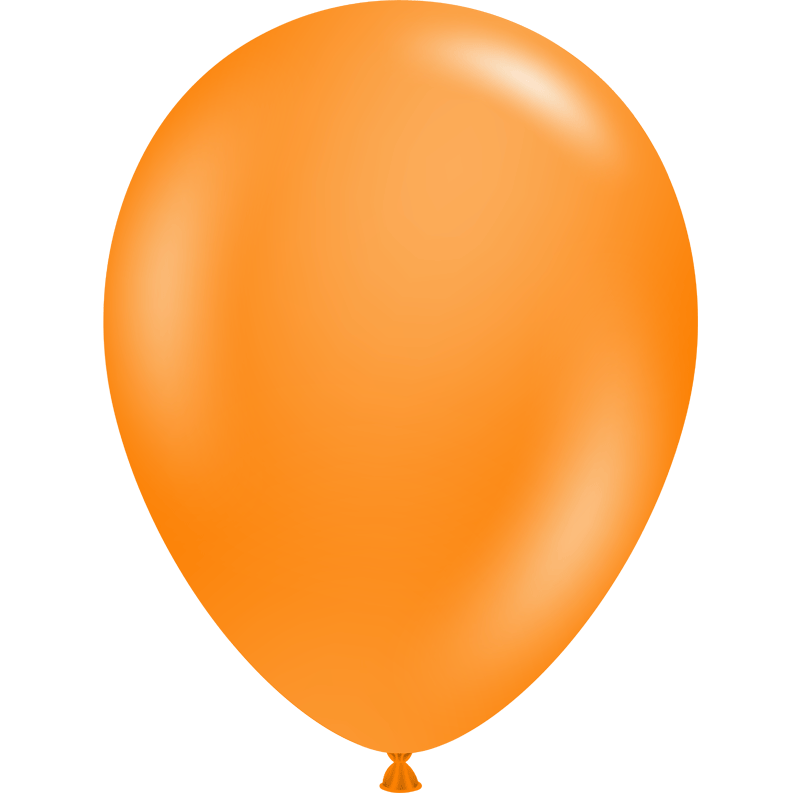 12 Ballons Crystal Mandarine - 11″ 28cm Tuf-Tex