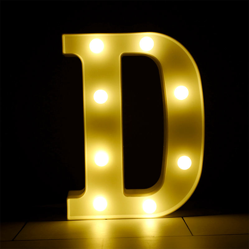 Lettre D Lumineuse LED