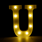 Lettre U Lumineuse LED