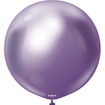 Ballon latex 24″ Chrome Violet 60cm