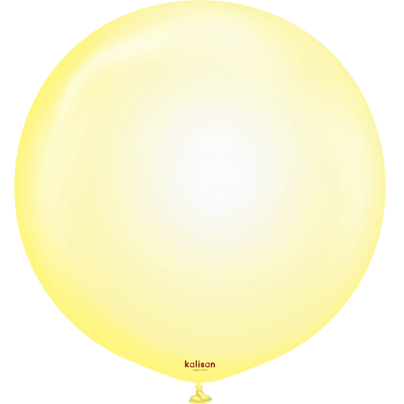 Ballon Latex Pure Crystal jaune 24″ (60cm)