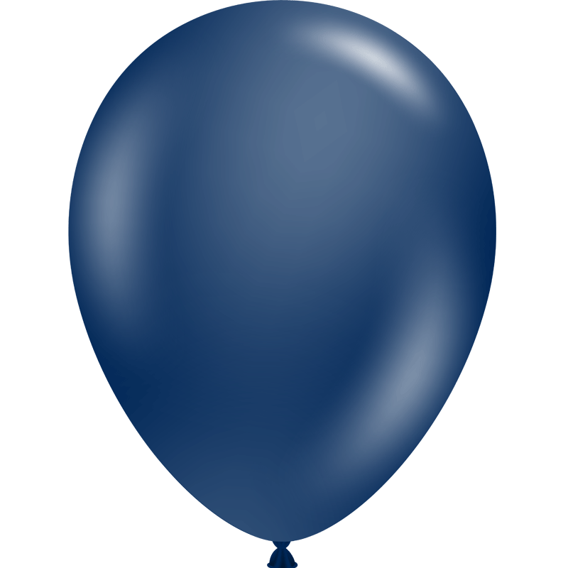 12 Ballons latex 11″ Bleu nuit nacré - Tuf-Tex 28cm