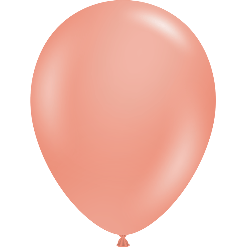 12 Ballons latex 11″ Or Rose Perle - Tuf-Tex 28cm