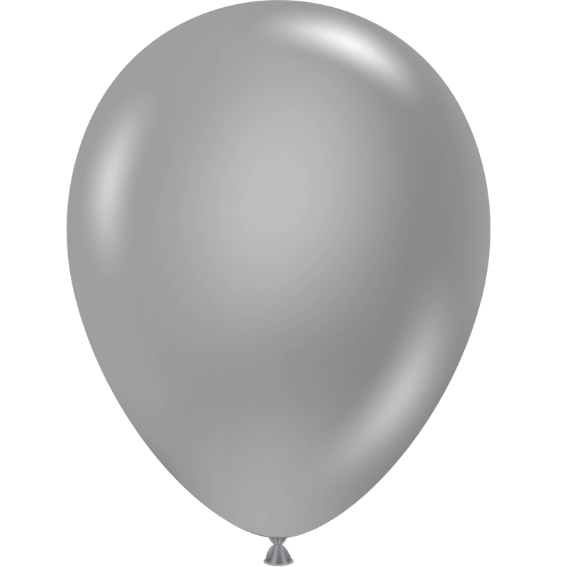 12 Ballons latex 11″ argenté - Tuf-Tex 28cm