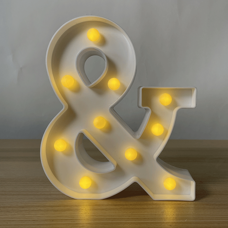 Lettre Esperluette « & » Lumineuse LED