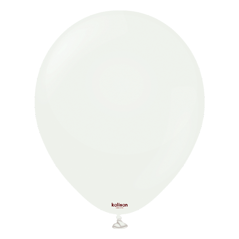 100 Ballons Latex HG45 macaron Blanc 13cm