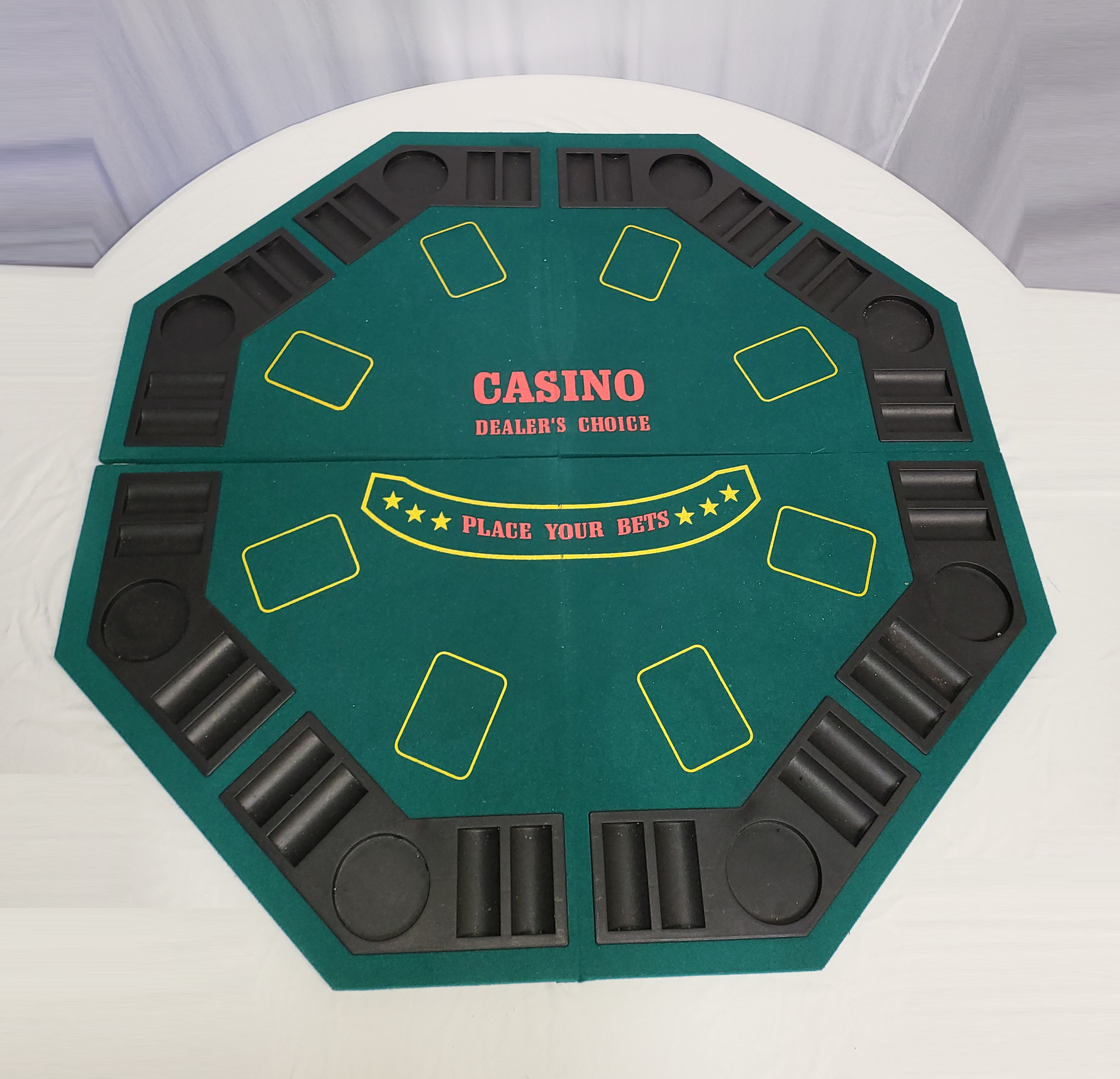 Location - Tapis de poker  - vert casino